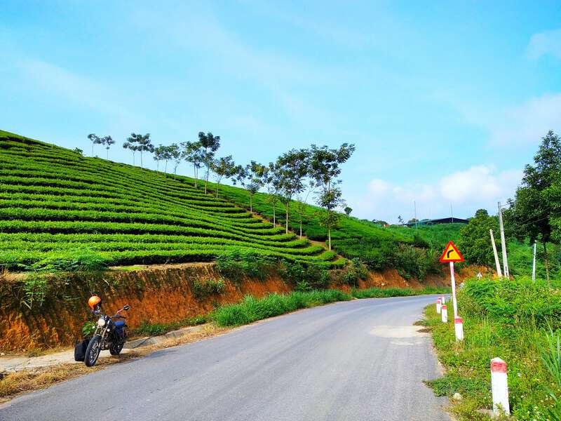 Droga w gminie Suối Giàng, prowincja Yên Bái