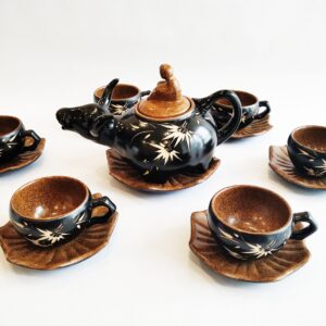 Ceramiczny zestaw do herbaty Przejażdżka na Bawole