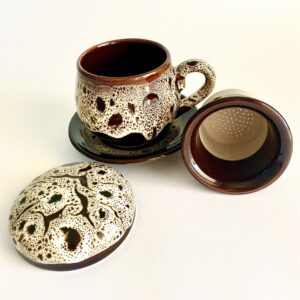 Ceramiczny kubek do herbaty z zaparzaczem Nấm